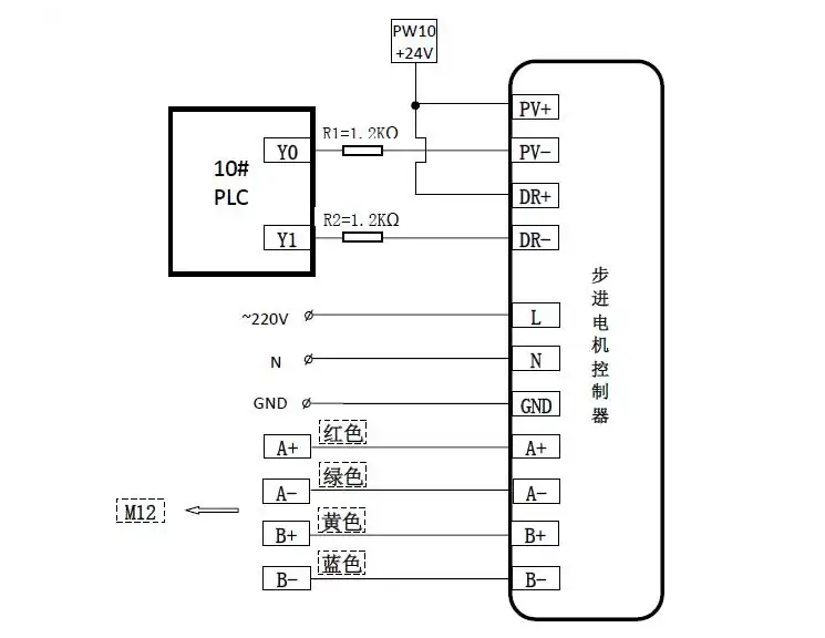 步進電機4根線怎么接線(步進電機四根線)